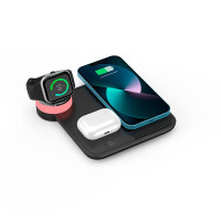 Зарядка Qi 4in1 wireless charger RGB X499 |Phone/Watch/Earphones, 15W Max|