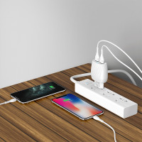 Адаптер мережевий Hoco Lightning Cable Max energy C78A |2USB, 2.4A|