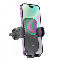 Тримач HOCO Journey wireless fast charging Car holder HW4 (air outlet)