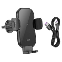 Тримач HOCO Journey wireless fast charging Car holder HW4 (air outlet)