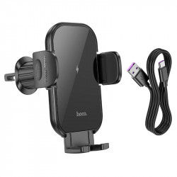 Тримач HOCO Journey wireless fast charging Car holder HW4 (air outlet)