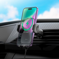 Тримач HOCO Journey wireless fast charging Car holder HW4 (air outlet)