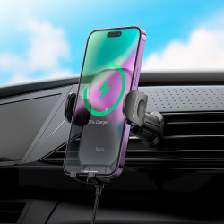 Тримач HOCO Journey wireless fast charging Car holder HW4 (air outlet)