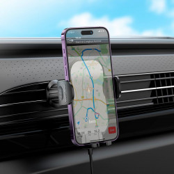 Тримач HOCO Journey wireless fast charging Car holder HW4 (air outlet)