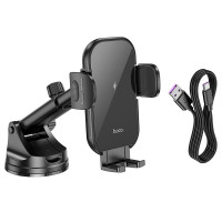Тримач HOCO Journey wireless fast charging Car holder HW5 (center console)