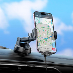 Тримач HOCO Journey wireless fast charging Car holder HW5 (center console)