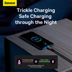 Кабель Baseus Type-C Glimmer Series Fast Charging Data Cable |1m, 100W/6A|