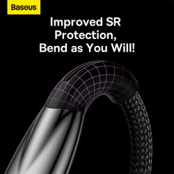 Кабель Baseus Type-C Glimmer Series Fast Charging Data Cable |1m, 100W/6A|