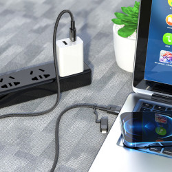 Кабель Hoco Combo 2 in 1 Type-C to Type-C / Lightning Moulder fast charging data cable U106 |1.2m, 5A/100W, PD 20W|