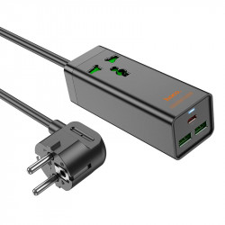 Подовжувач Hoco Talent desktop charger AC9A |2USB/Type-C, PD/QC, 30W/10A|