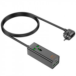 Подовжувач Hoco Talent desktop charger AC9A |2USB/Type-C, PD/QC, 30W/10A|