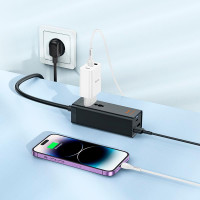 Подовжувач Hoco Talent desktop charger AC9A |2USB/Type-C, PD/QC, 30W/10A|