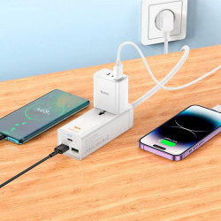 Подовжувач Hoco Talent desktop charger AC9A |2USB/Type-C, PD/QC, 30W/10A|
