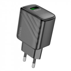 Адаптер мережевий HOCO rich single Port charger CS21A |1USB, 18W/3A, QC|