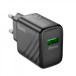 Адаптер мережевий HOCO rich single Port charger CS21A |1USB, 18W/3A, QC|