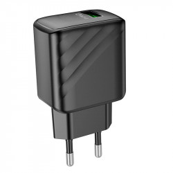Адаптер мережевий HOCO rich single Port charger CS21A |1USB, 18W/3A, QC|
