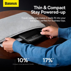 УМБ BASEUS Blade Power Digital Display Fast Charging Power bank HD Edition 20000mAh |2USB/2Type-C, 100W/5A, PD/QC| (PPBL000301)