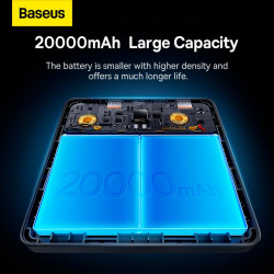 УМБ BASEUS Blade Power Digital Display Fast Charging Power bank HD Edition 20000mAh |2USB/2Type-C, 100W/5A, PD/QC| (PPBL000301)