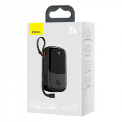 УМБ Baseus Qpow Pro Digital Display Fast Charge Power Bank (With Lightning Cable) 20000mAh |USB/Type-C/Lightning, 20W/5A, PD/QC| (PPQD060201)