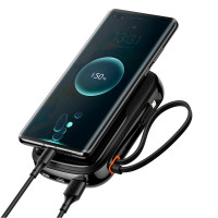 УМБ Baseus Qpow Pro Digital Display Fast Charge Power Bank (With Lightning Cable) 20000mAh |USB/Type-C/Lightning, 20W/5A, PD/QC| (PPQD060201)