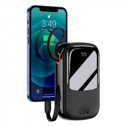 УМБ Baseus Qpow Pro Digital Display Fast Charge Power Bank (With Lightning Cable) 20000mAh |USB/Type-C/Lightning, 20W/5A, PD/QC| (PPQD060201)