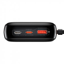 УМБ Baseus Qpow Pro Digital Display Fast Charge Power Bank (With Lightning Cable) 20000mAh |USB/Type-C/Lightning, 20W/5A, PD/QC| (PPQD060201)