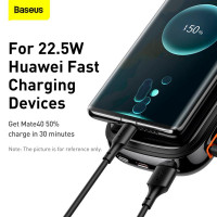 УМБ Baseus Qpow Pro Digital Display Fast Charge Power Bank (With Lightning Cable) 20000mAh |USB/Type-C/Lightning, 20W/5A, PD/QC| (PPQD060201)