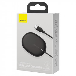 Зврядка Qi BASEUS Light Magnetic Wireless Charger (suit for IP12 with Type - C cable) |15W| (WXQJ-02}