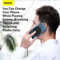 Зврядка Qi BASEUS Light Magnetic Wireless Charger (suit for IP12 with Type - C cable) |15W| (WXQJ-02}