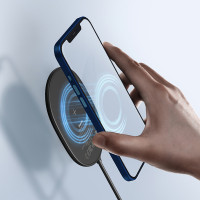 Зврядка Qi BASEUS Light Magnetic Wireless Charger (suit for IP12 with Type - C cable) |15W| (WXQJ-02}