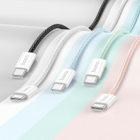 Кабель HOCO Source 60W charging data Cable Type-C to Type-C X104 |2M|