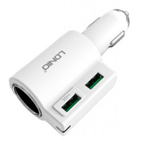 Адаптер автомобільний LDNIO CM10 |2USB, 4.2A|