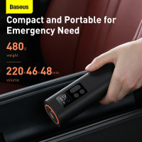 Портативний Компресор для автомобіля BASEUS Super Mini Inflator Pump |30L/Min, 12V, 150psi, 3m cable| (CRCQ000001)