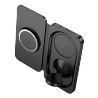 Зарядка Qi HOCO Triumph 3-in-1 travel folding wireless fast charger CQ13 |15W|