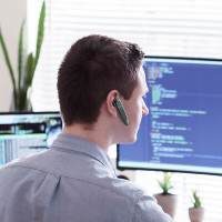 Блютуз-гарнітура HOCO Brightness business BT headset E60 |BT5.0, 10Hours|