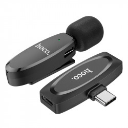 Мікрофон Hoco Type-C Crystal Lavalier wireless digital microphone L15 |2.4G, 15M|