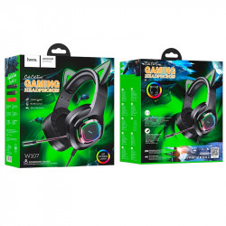 Навушники HOCO Cute cat luminous cat ear gaming headphones W107