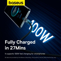 Кабель Baseus Type-C Unbreakable Series Fast Charging Data Cable |2m, 100W/6A|