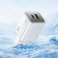 Адаптер мережевий HOCO Type-C to Type-C cable Glorious N46 |1USB/1Type-C, 20W/3A, PD/QC|