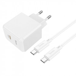 Адаптер мережевий HOCO Type-C to Type-C cable Ocean single port charger CS13A |1type-C, 20W/3A, PD/QC|
