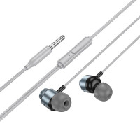Навушники Hoco Power metal universal earphones with microphone M122