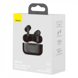 Навушники Bluetooth BASEUS SIMU ANC True Wireless Earphone S1 |BT5.1, 40/380mAh, 4.5/24Hours| (NGS1-02)