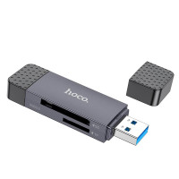 Перехідник HOCO Spirit 2-in-1 USB / Type-C 3.0 Card reader HB45 |5Gbps, 2TB Max|