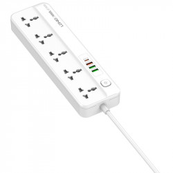 Подовжувач мережевий LDNIO SC5415 |PD20W/QC18W, 3USB/1Type-C, 5Sockets|
