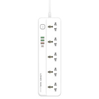 Подовжувач мережевий LDNIO SC5415 |PD20W/QC18W, 3USB/1Type-C, 5Sockets|