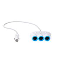 Адаптер автомобільний HOCO dual USB triple cigarette lighter |3 Sockets/2USB, 3.1-12A, 15.5W|