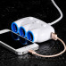 Адаптер автомобільний HOCO dual USB triple cigarette lighter |3 Sockets/2USB, 3.1-12A, 15.5W|