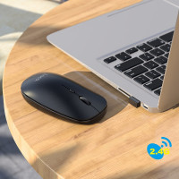 Миша HOCO Art dual-mode business wireless mouse GM15 |BT5.0, 2.4G, 800/1200/1600dpi|