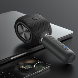 Караоке мікрофон HOCO Cool Hi k song microphone BK8 |BT5.0, TWS, AUX/TF, DSP, 5W, 6-8h|