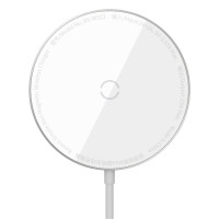 Зарядка Qi BASEUS Simple Mini Magnetic Wireless Charger (suit for Iphone 12 with Type-C cable 1.5 m)